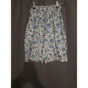 Michael Carrie Floral Print Shorts, Elastic Waist,‎ Women's Small, High Waisted
